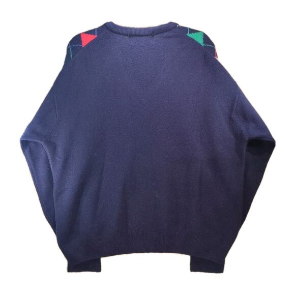 Vintage Kerry Classics Wool Argyle Sweater β Menβs XL β V-neck β Ireland β Golf - Picture 2 of 9